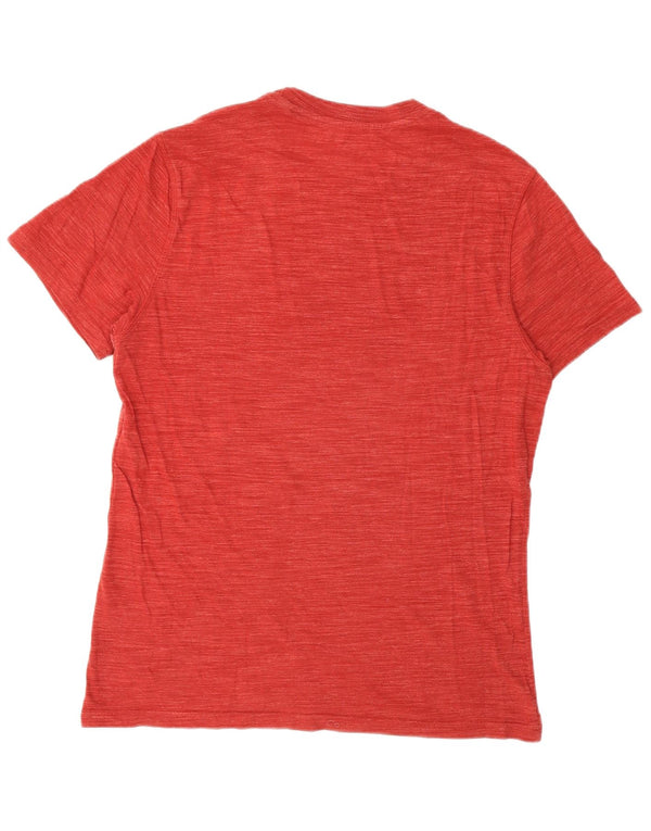 Ανδρικό γραφικό T-Shirt Reebok Top Μικρό βαμβακερό μπορντό