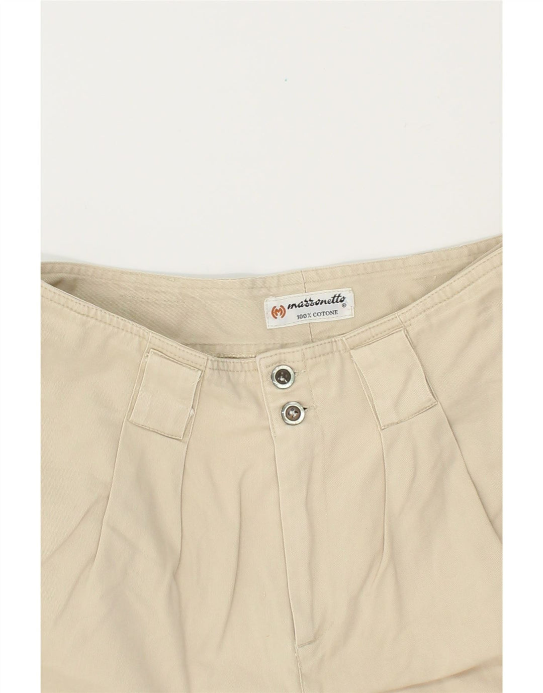 MARRONETTO Womens Pegged Chino Trousers W30 L26  Beige Cotton Vintage Marronetto and Second-Hand Marronetto from Messina Hembry 