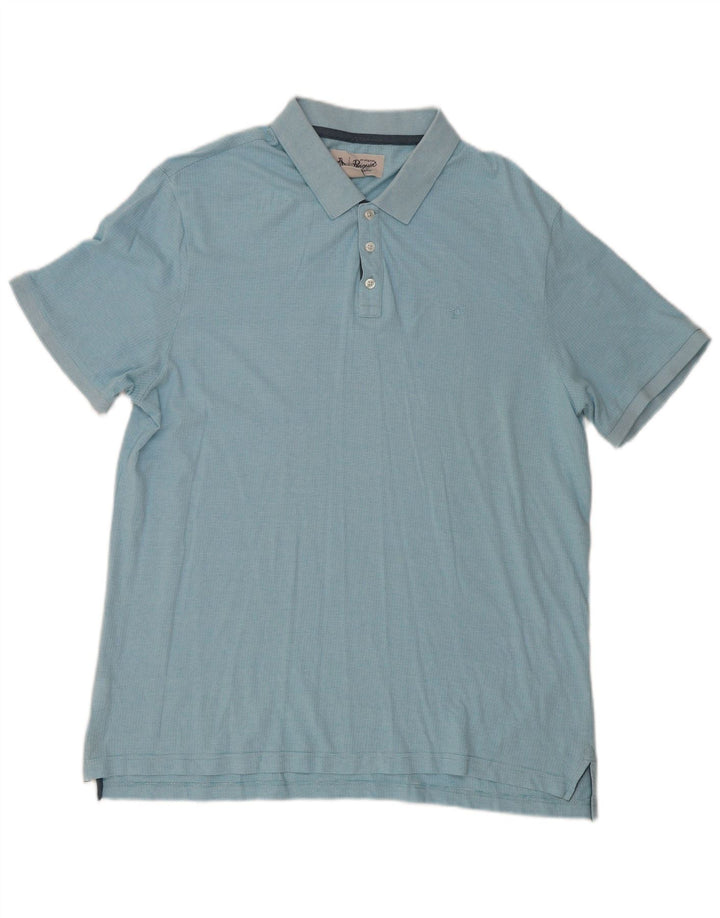 Penguin Mens Polo Shirt 2XL Blue Cotton