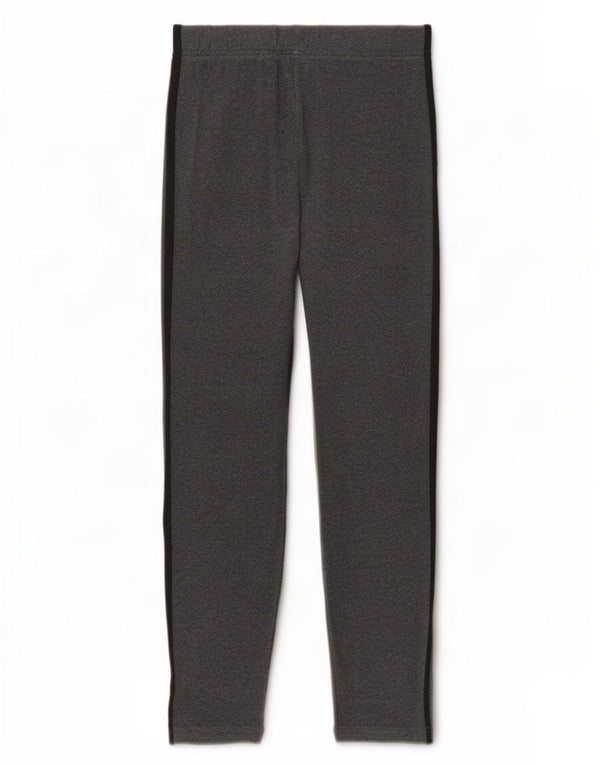 Leggings Adidas Bambina 11-12 Anni Cotone Grigio