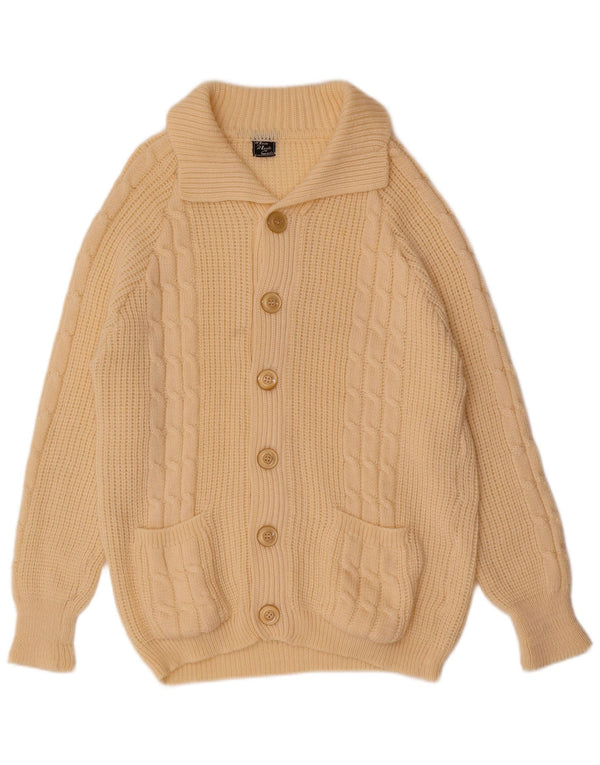 Vintage herre cardigan sweater Large off White