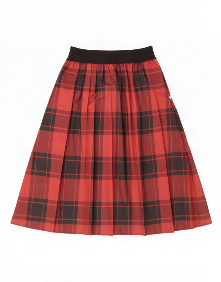 Fusta evazată pentru femei Penny Black Small W26 Burgundy Check Poliester