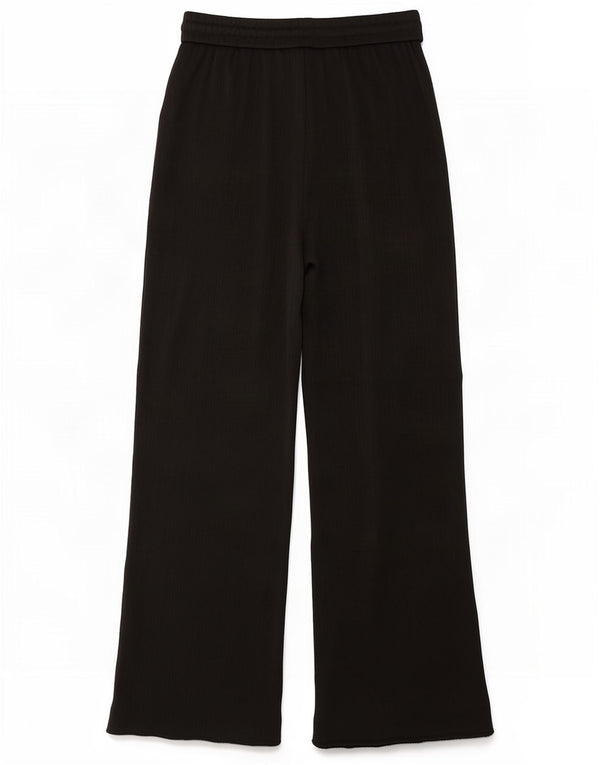 Damskie spodnie z wysokim stanem i szeroką nogawką Zara UK 12 Medium W28 L31 Czarne