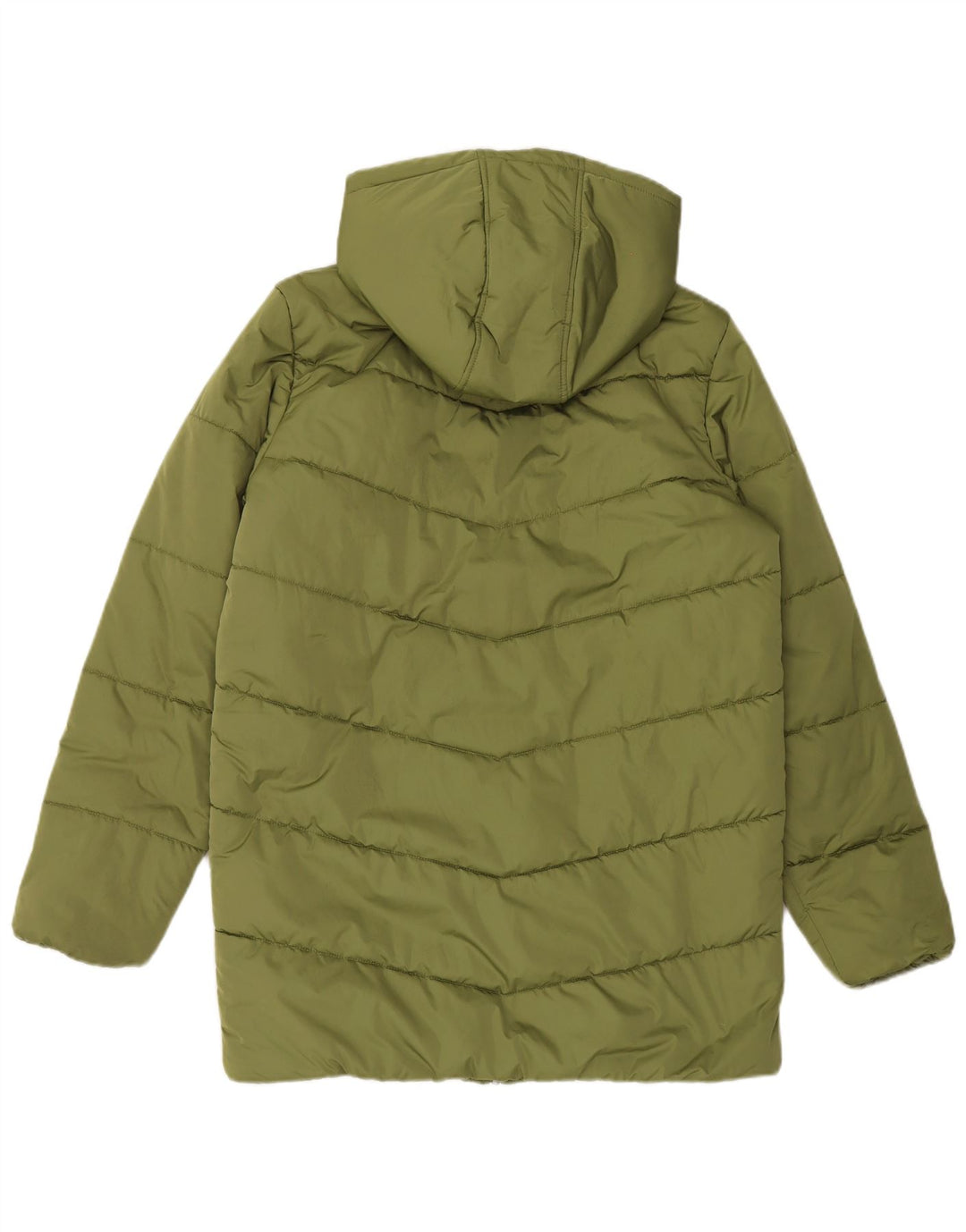 Vans Dame Hætte Polstret Frakke UK 16 Large Green