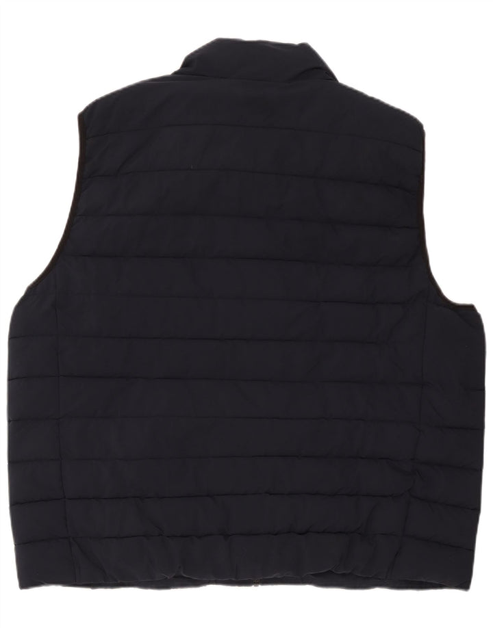 Calvin Klein Mens Padded Gilet UK 44 2XL Navy Blue Polyester