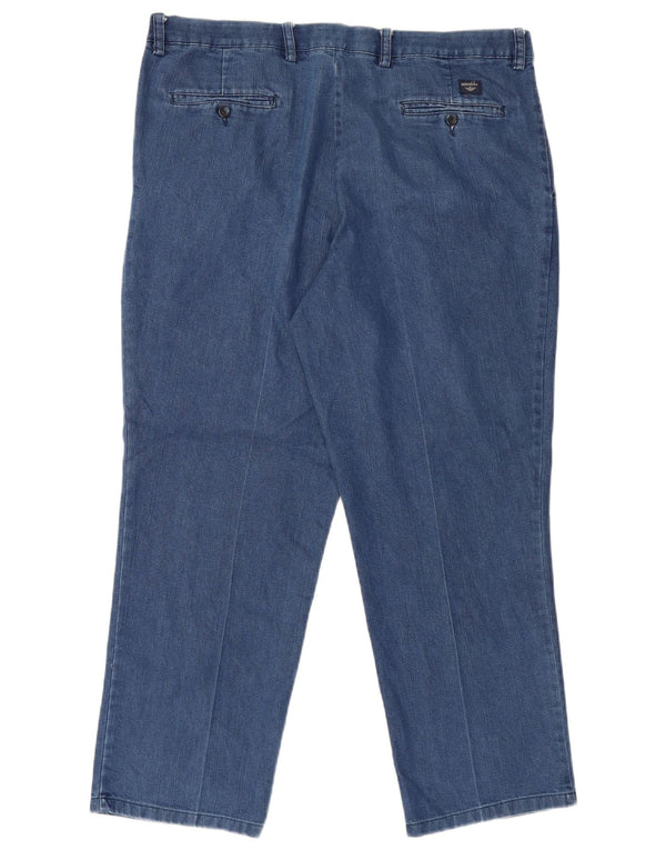 Dockers Mens Classic Fit Pegged Straight Jeans W38 L30 Blaue Baumwolle
