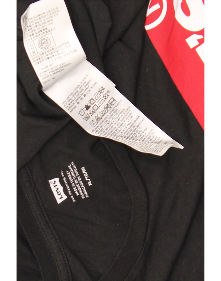 Levi's Hombre Graphic Top Manga Larga XL Algodón Negro