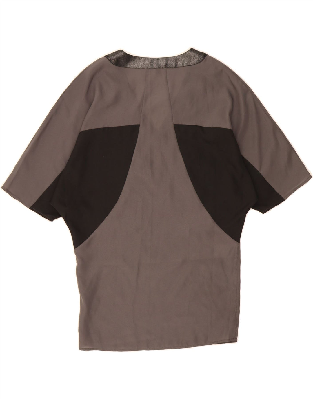 TED BAKER Womens Oversized Graphic T-Shirt Top Size 1 XS Grey Colourblock Vintage Ted Baker and Second-Hand Ted Baker from Messina Hembry 