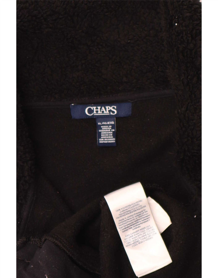 Chaps Womens Fleece Gilet UK 18 XL Black Polyester