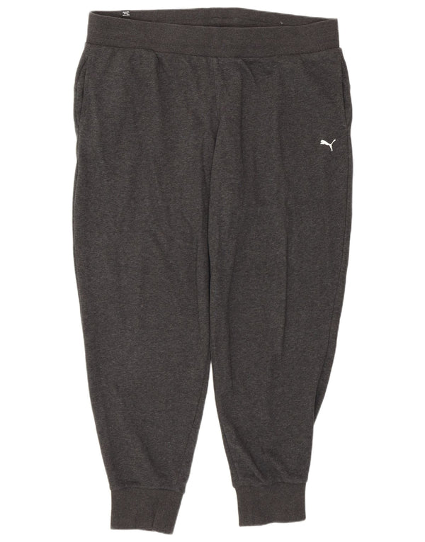 Damskie spodnie dresowe Puma Joggers UK 18 XL Szara bawełna