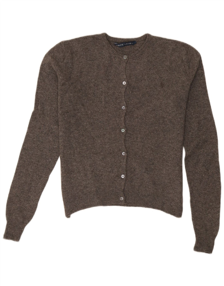 Ralph Lauren Womens Cardigan Sweater UK 16 Large Grey Wool
