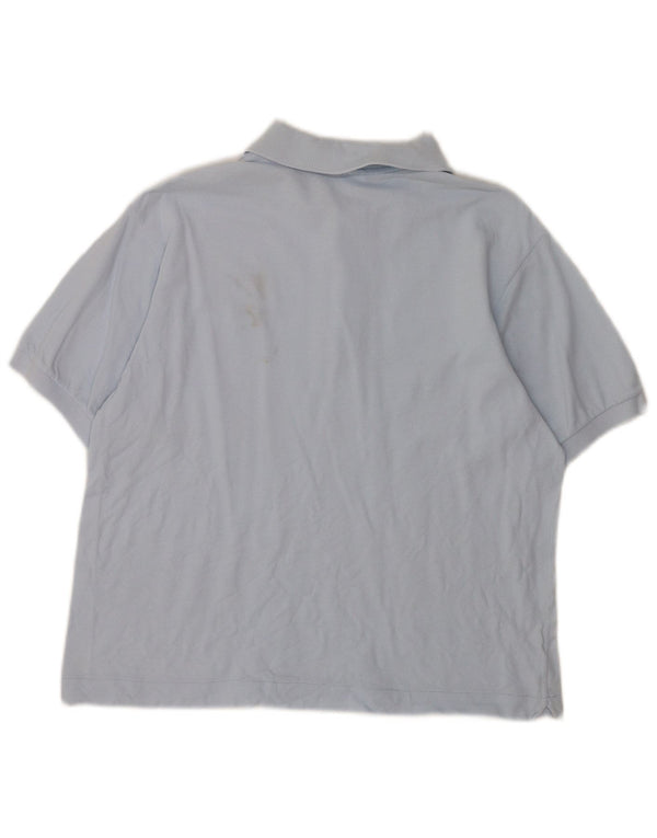 Polo da uomo Lacoste taglia 4 in cotone blu medio