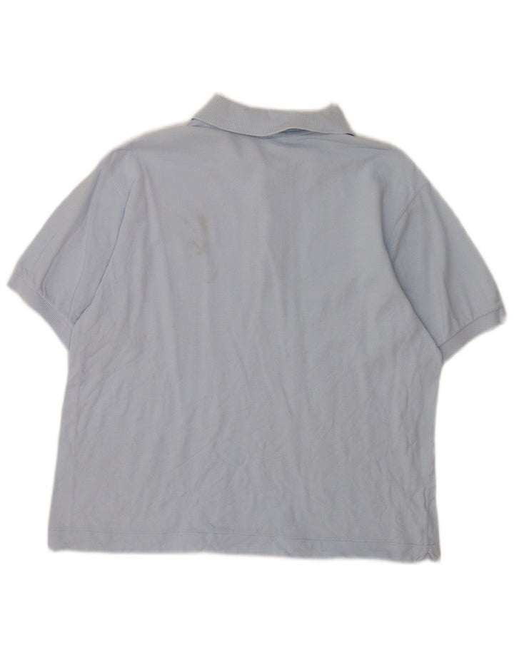 Polo da uomo Lacoste taglia 4 in cotone blu medio