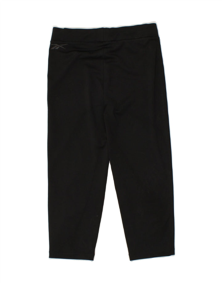 REEBOK Womens Capri Leggings IT 40 Small Black Vintage Reebok and Second-Hand Reebok from Messina Hembry 