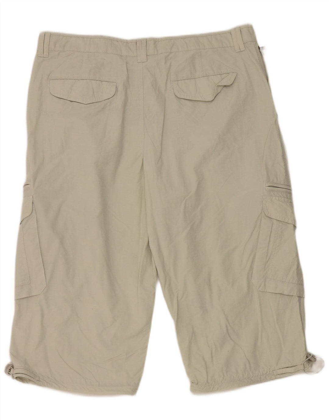 Marks & Spencer Mens Cargo Bermuda Shorts W38 XL Beige Cotton