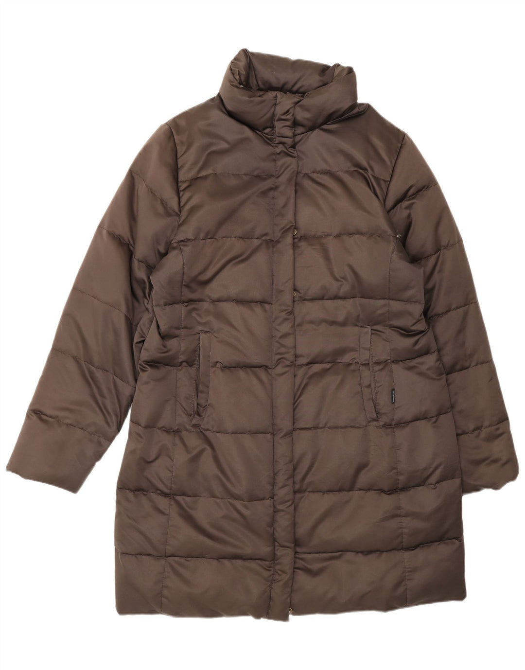 Moncler Dame Polstret Frakke Størrelse 3 Large Brun