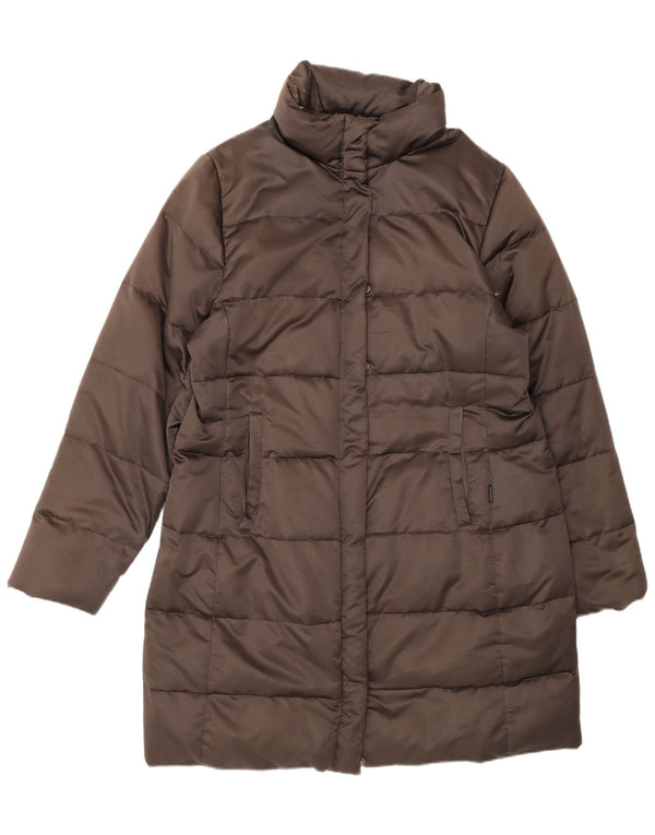 Moncler Womens Padded Coat Size 3 Large Brown