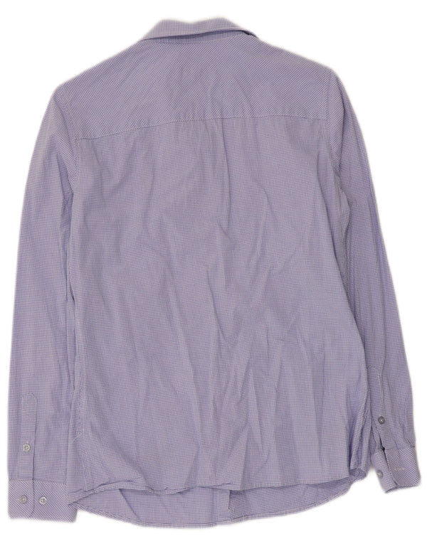 U.S. Polo Assn. Damenhemd EU 38 Mittelblauer Gingham-Karo