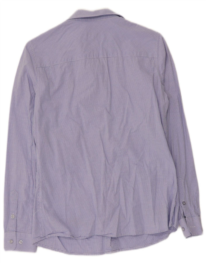 U.S. Polo Assn. Womens Shirt EU 38 Medium Blue Gingham