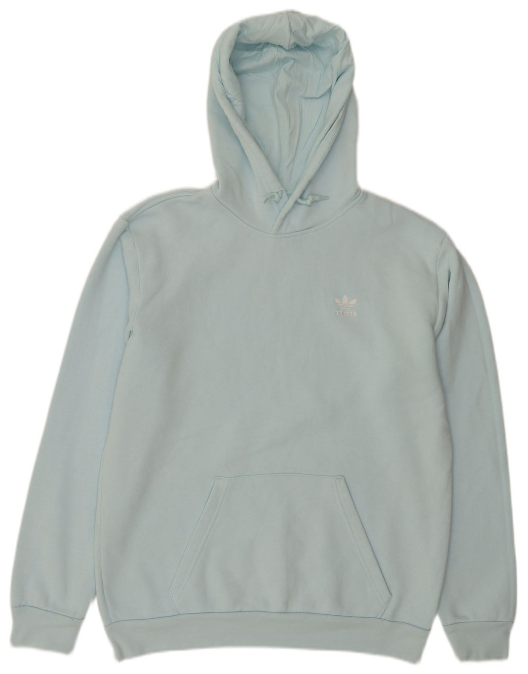 Adidas Herren Kapuzenpullover mittelblaue Baumwolle