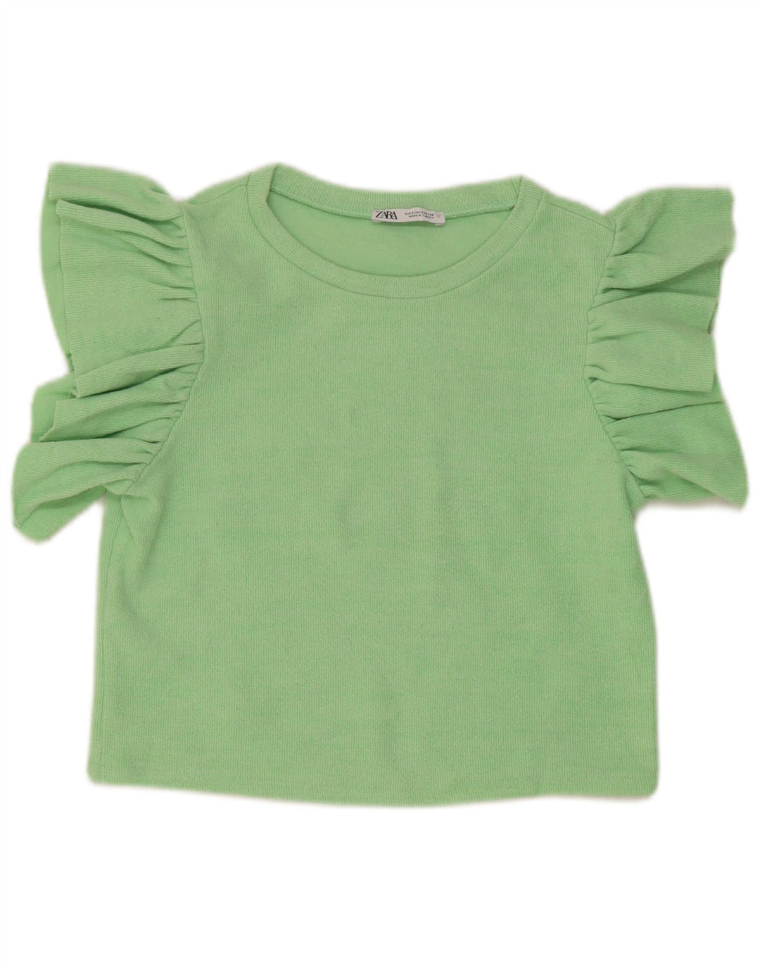 Crop Top pentru femei Zara UK 10 Small Green