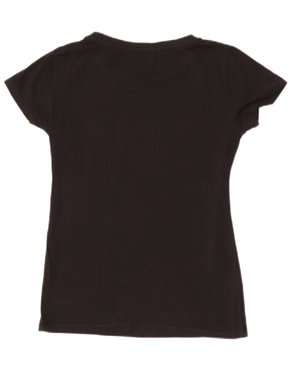 T-shirt grafica da donna Liu Jo Top UK 10 piccola nera