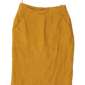 ROSNER Womens Pencil Skirt EU 40 Medium W30  Yellow Linen Vintage Rosner and Second-Hand Rosner from Messina Hembry 