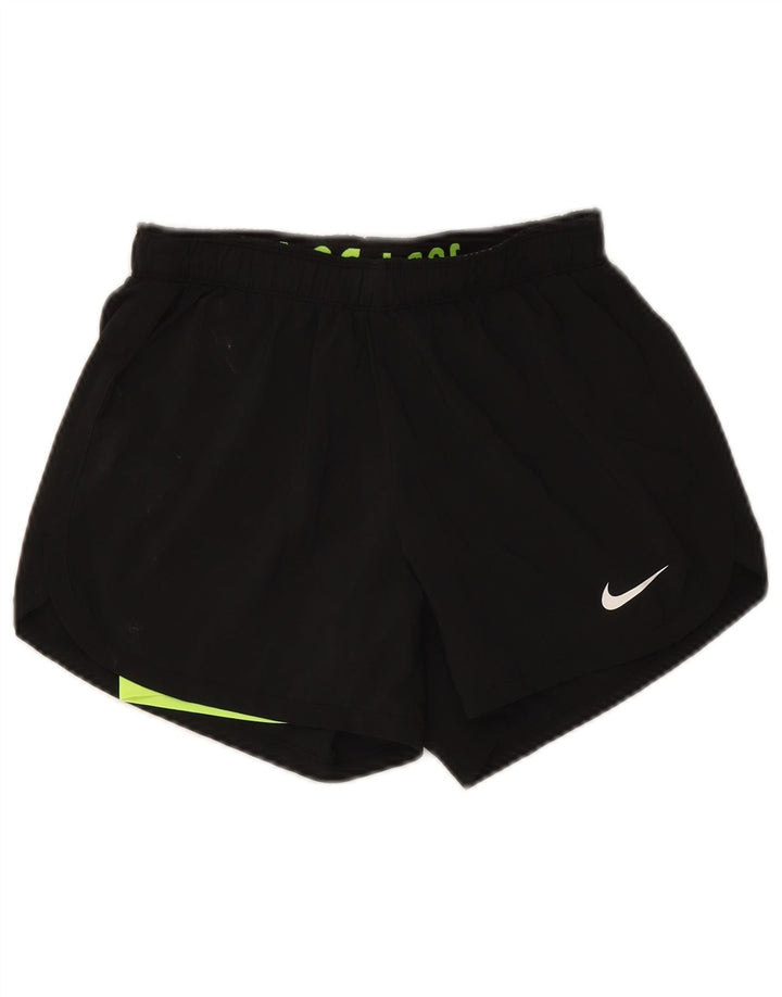 Nike Womens Dri Fit Sport Shorts UK 8 Small  Black