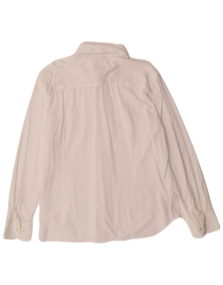 Massimo Dutti Mens Shirt 2XL White Cotton