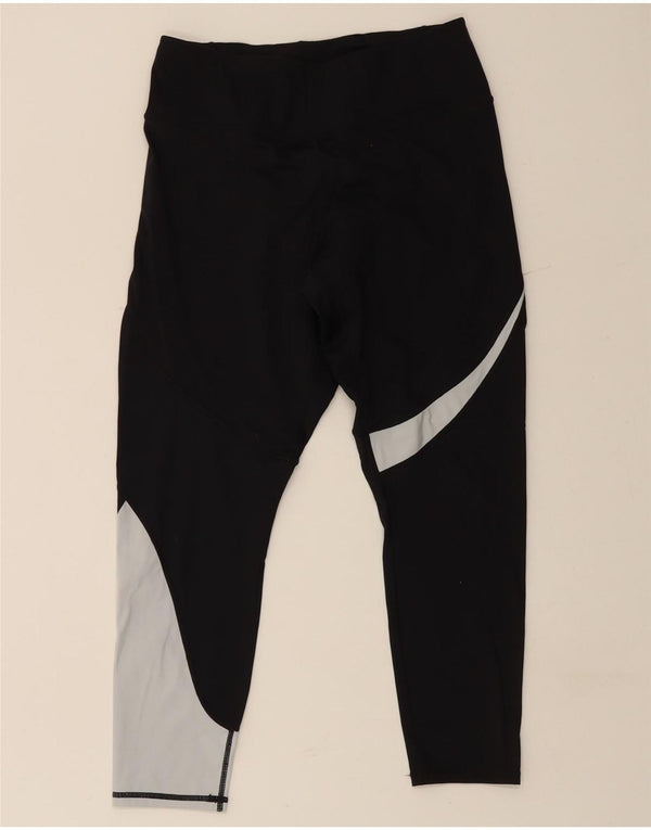 Puma Leggings cortos para mujer ES 40 XL Negro Colorblock