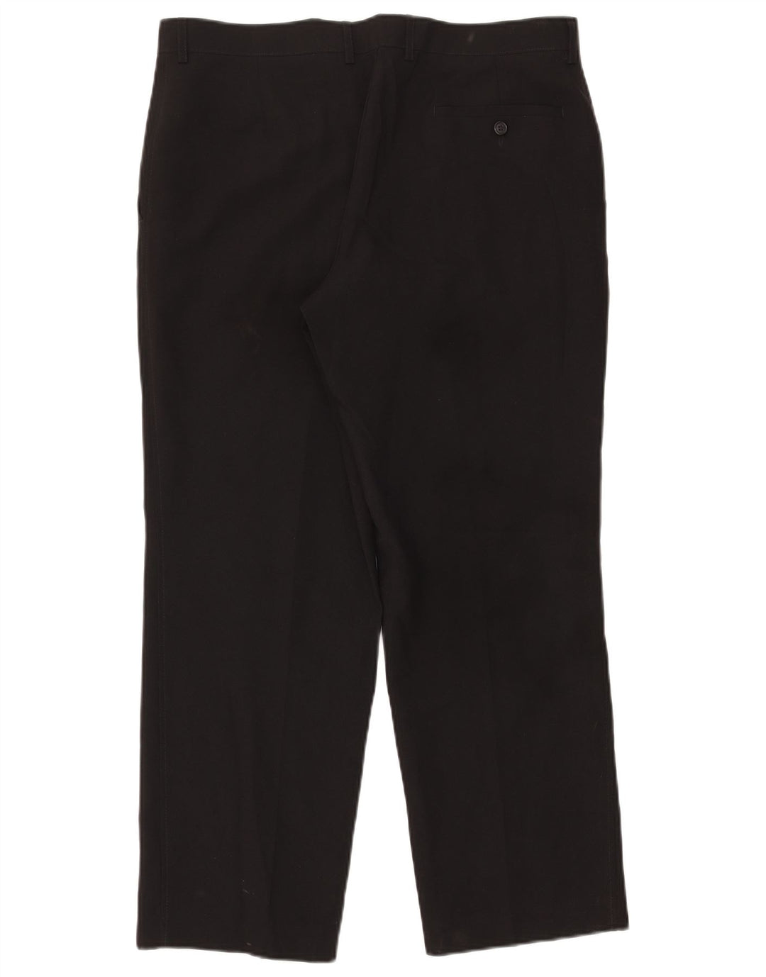 Pantaloni chino dritti da uomo Marks & Spencer W36 L29 poliestere nero