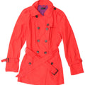 Trench Donna Benetton IT 44 Rosso Medio Cotone