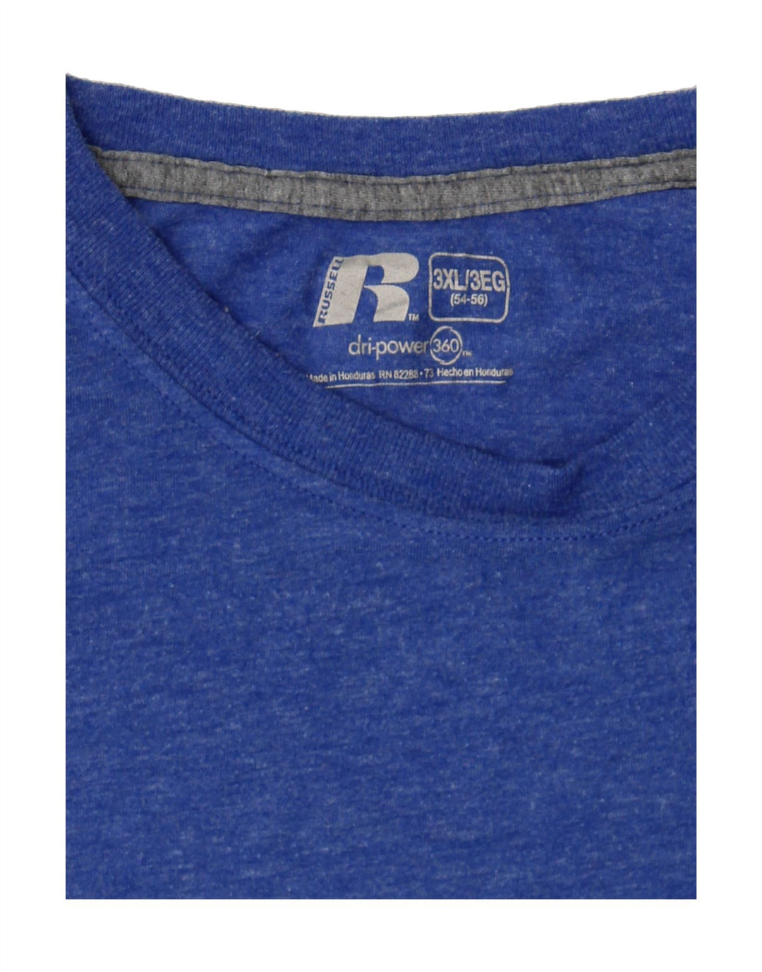 RUSSELL ATHLETIC Mens T-Shirt Top 3XL Blue Polyester Vintage Russell Athletic and Second-Hand Russell Athletic from Messina Hembry 