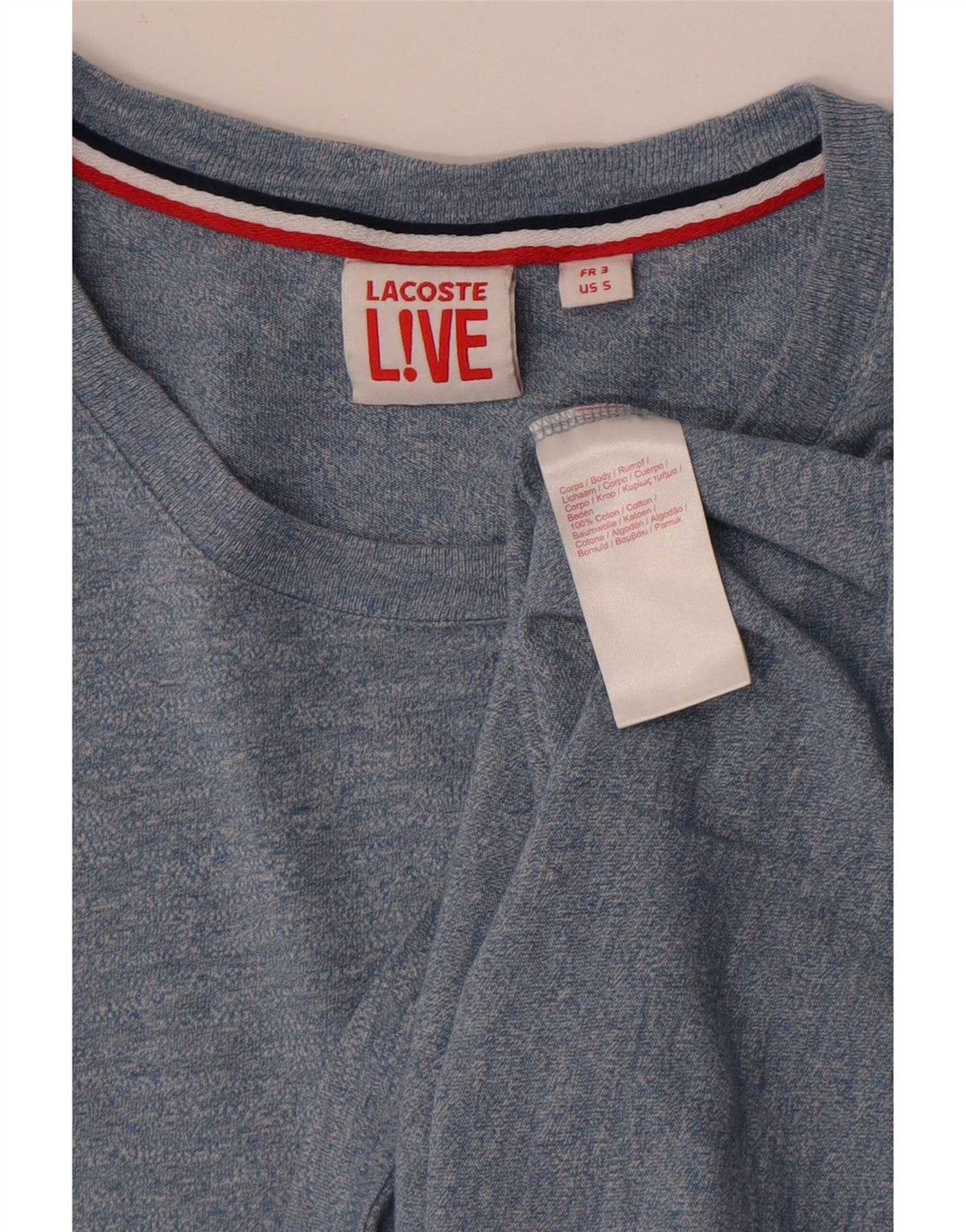 T-shirt męski Lacoste, rozmiar 3, mały, niebieski