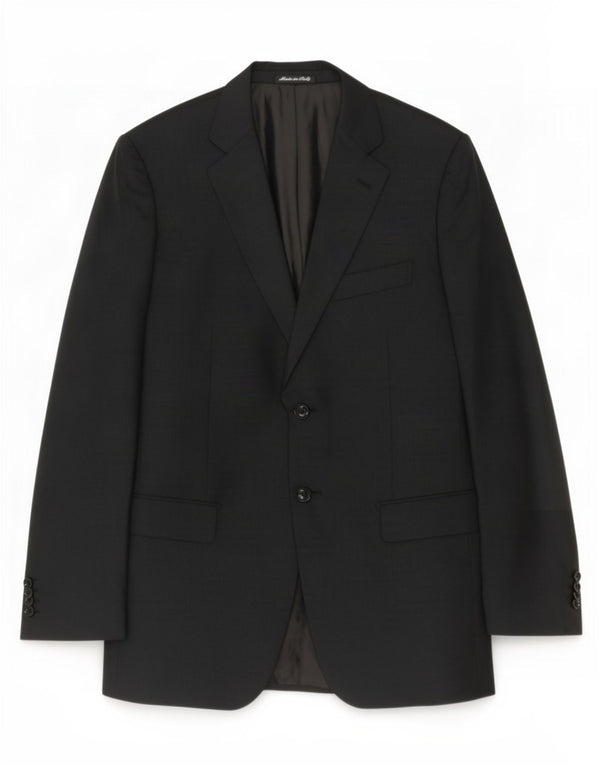 Pal Zileri Chaqueta tipo blazer de 2 botones para hombre IT 50 Large Lana negra a rayas