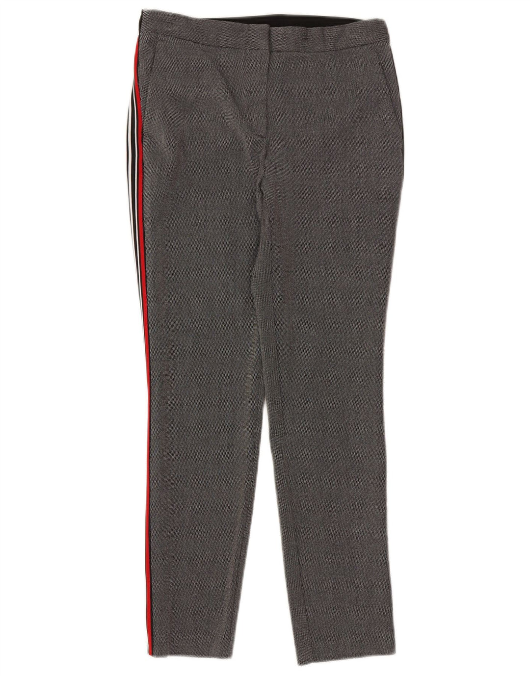 Zara Pantalon Chino Slim Femme Moyen W28 L28 Gris