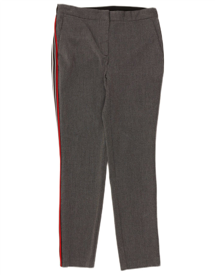 Zara Pantalon Chino Slim Femme Moyen W28 L28 Gris