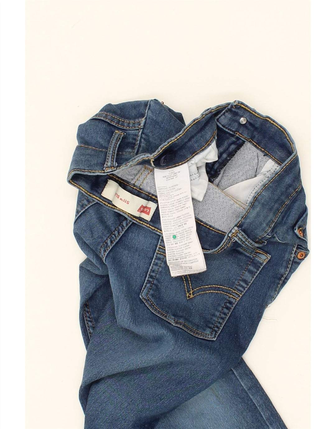 LEVI'S Boys 511 Slim Jeans 11-12 Years W26 L27 Blue Vintage Levi's and Second-Hand Levi's from Messina Hembry 