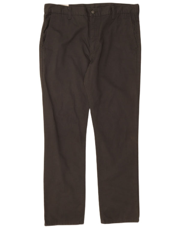 Pantaloni chino dritti da uomo Levi's W36 L32 in cotone grigio