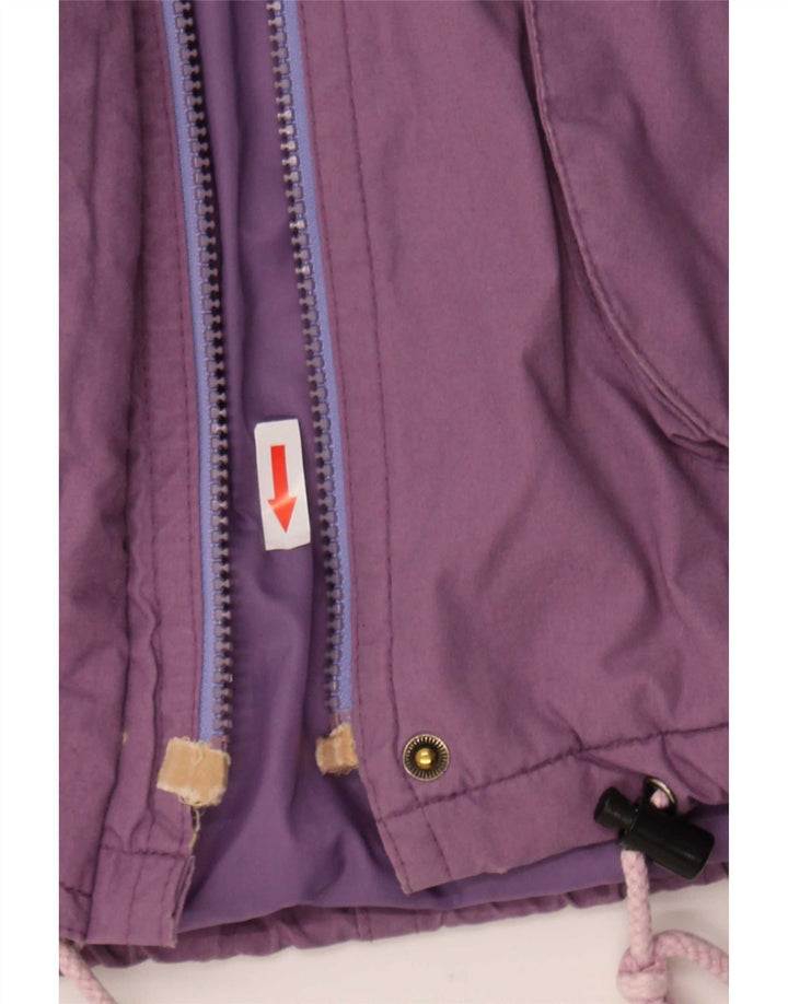 Etirel Womens Oversized Windbreaker Coat IT 44 Medium Purple Polyester