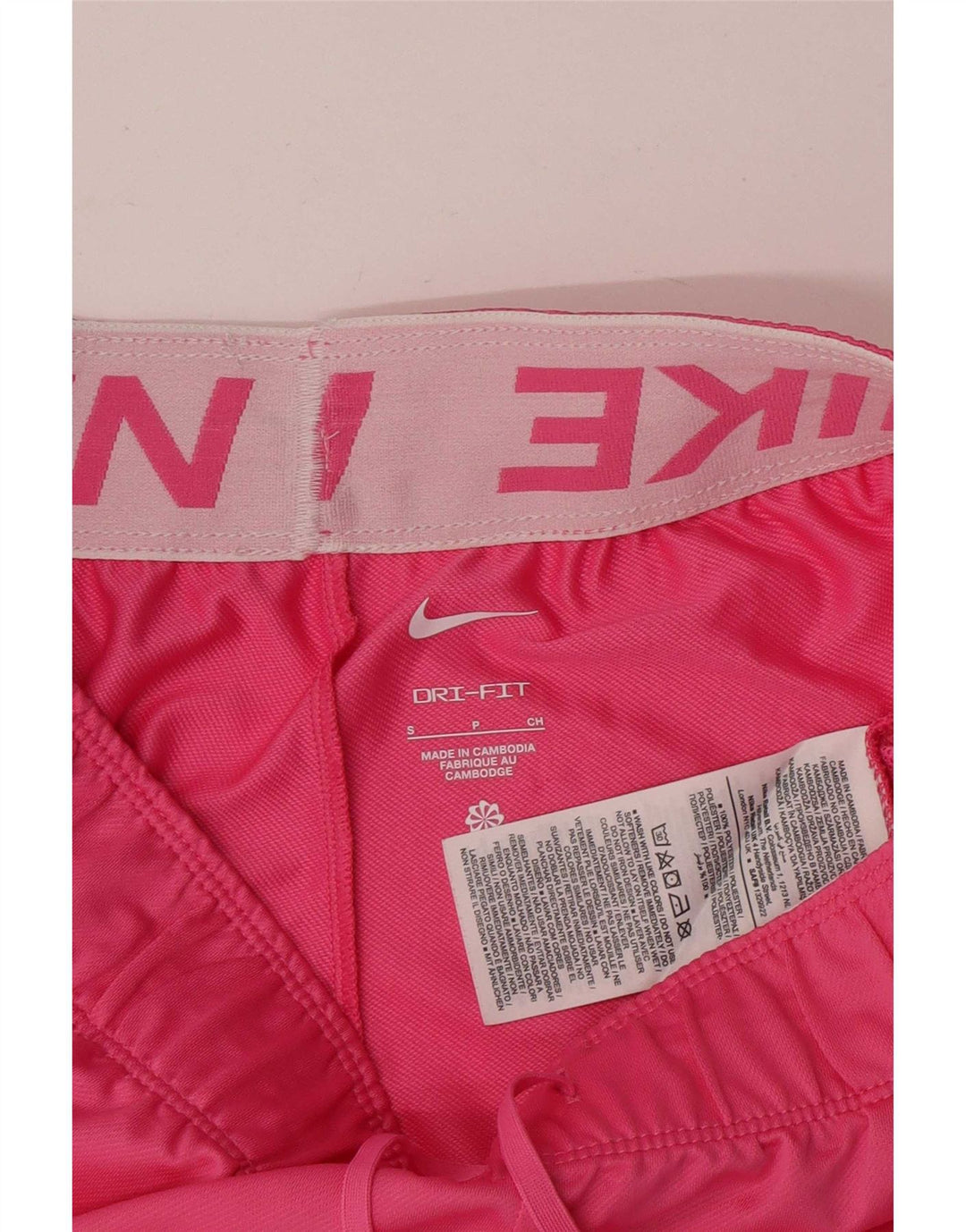 Pantaloncini sportivi Nike da donna Dri Fit UK 10 piccoli poliestere rosa