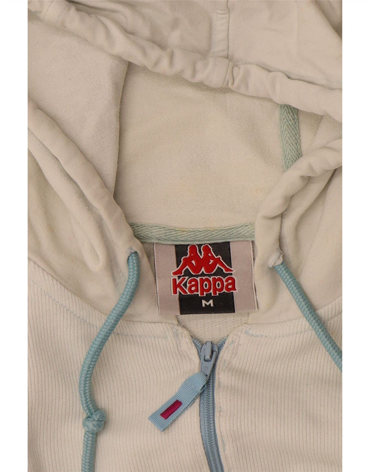 KAPPA hættetrøje til kvinder med lynlås UK 14 Medium White