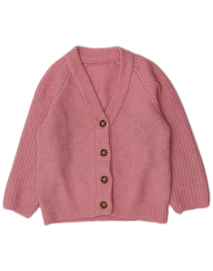 Vintage Womens Cardigan Sweater UK 14 Medium Pink