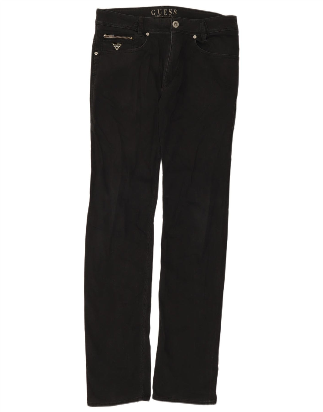Guess Womens Slim Jeans W30 L34 Black Cotton
