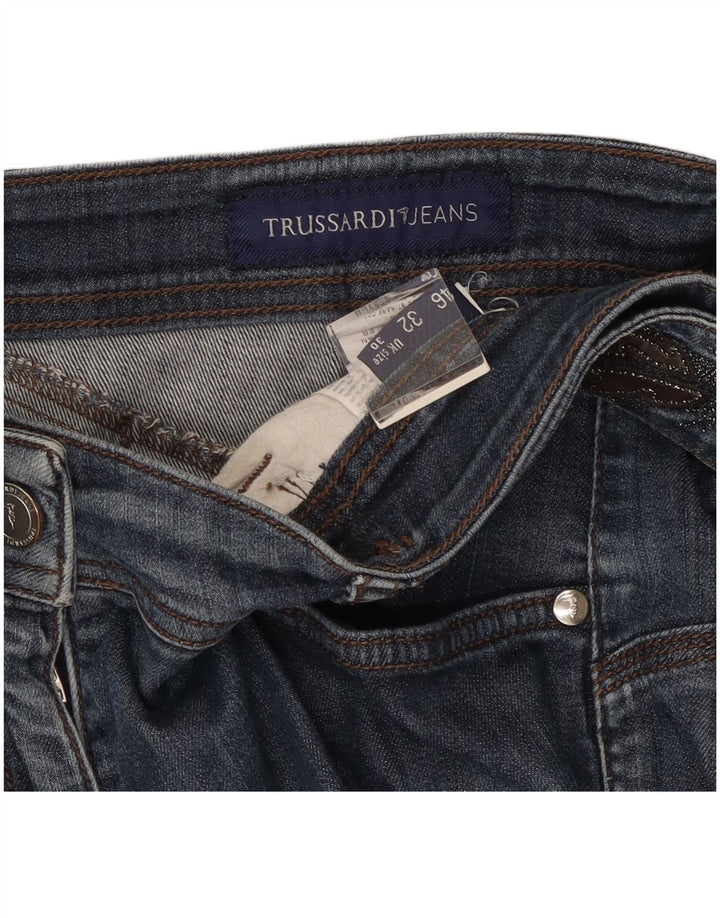 Trussardi denimshorts til kvinder W30 mellemblå bomuld