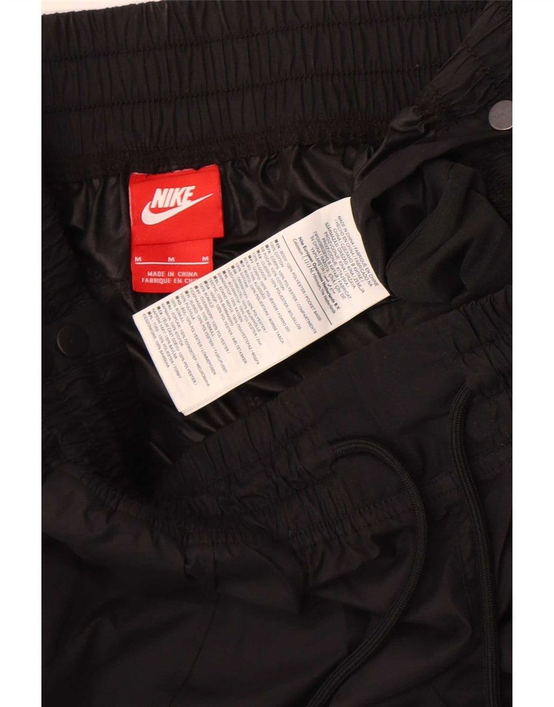 Nike Dame Joggers Vandtætte Bukser UK 12 Medium Sort Polyester