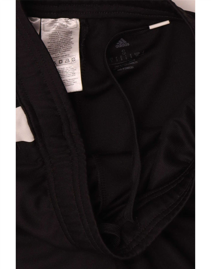 Adidas Mens Aeroready Tracksuit Trousers Small Black Colourblock Polyester