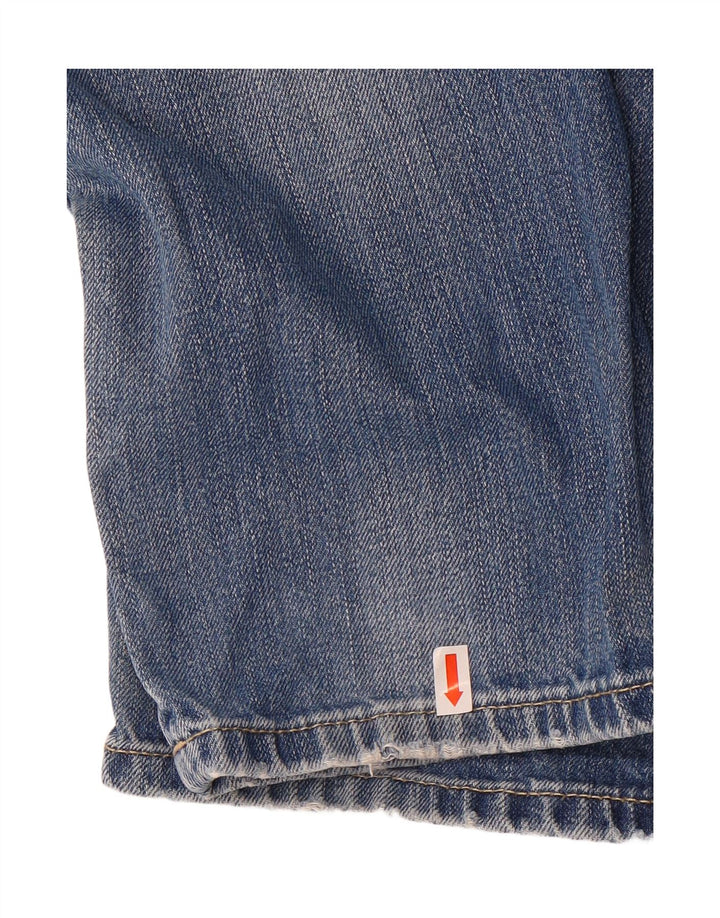 TOMMY HILFIGER Mens Distressed Straight Jeans W32 L34 Blue