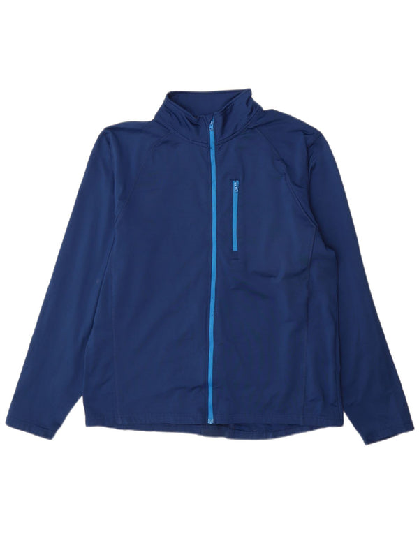 Mountain Warehouse Mens Tracksuit Top Jacket XL Navy Blue Polyester