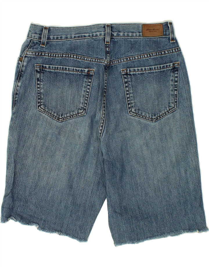 EDDIE BAUER Womens Denim Shorts US 12 Large W30  Blue Cotton Vintage Eddie Bauer and Second-Hand Eddie Bauer from Messina Hembry 